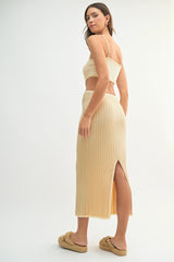 LARA COLOR BLOCK CUTOUT MIDI DRESS