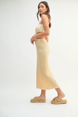 LARA COLOR BLOCK CUTOUT MIDI DRESS