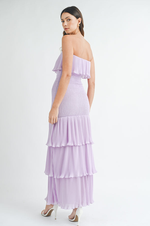 ALMA RUFFLE TIERED MAXI DRESS