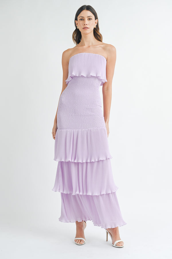 ALMA RUFFLE TIERED MAXI DRESS