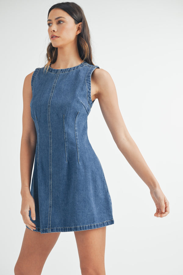 MIRIAM DENIM MINI DRESS