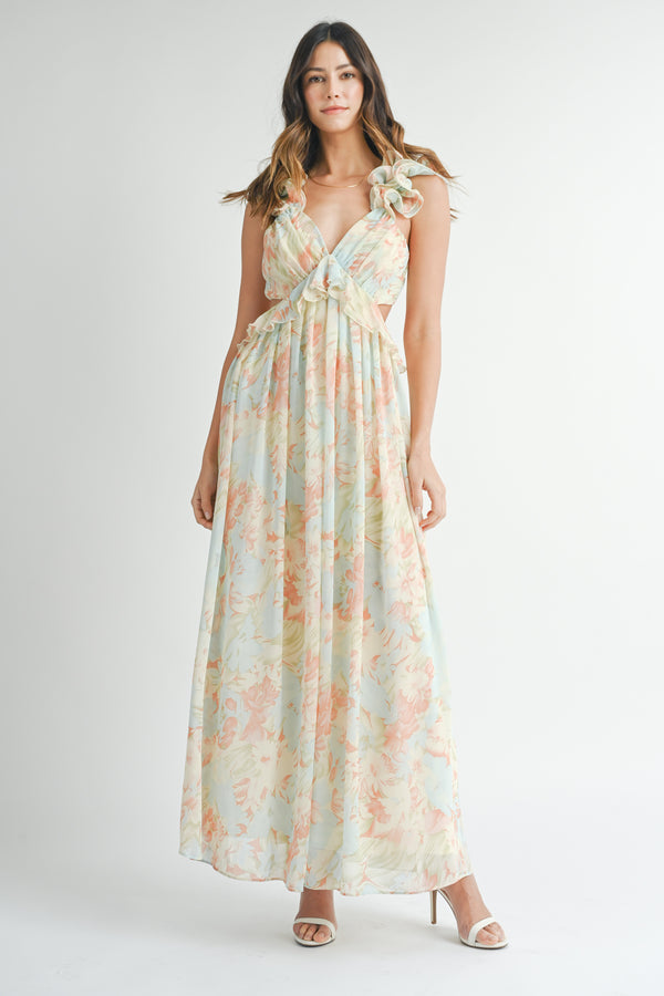 GLEN OPEN BACK MAXI DRESS