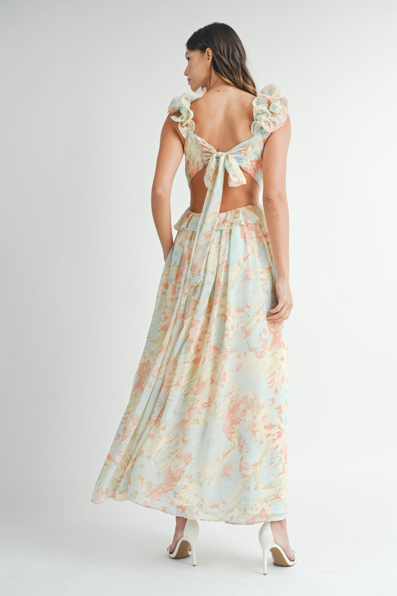 GLEN OPEN BACK MAXI DRESS