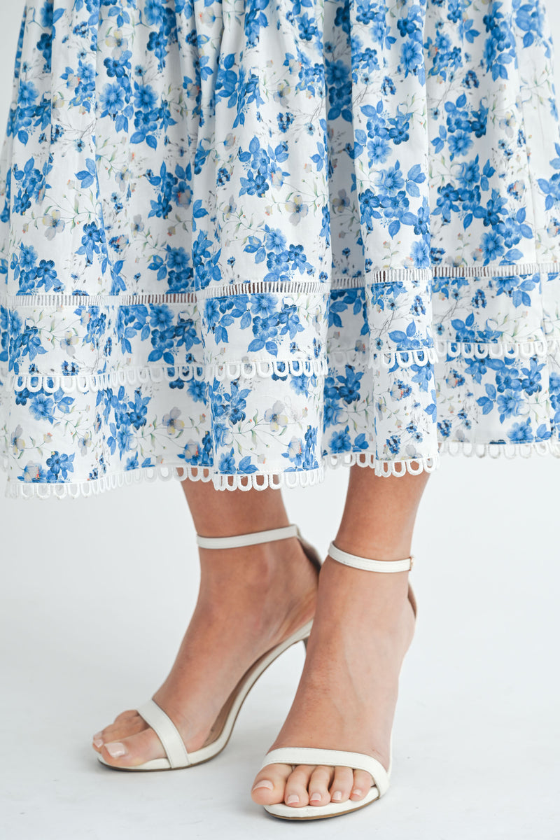 SALMA TIERED SMOCKED BODYCON DRESS