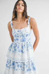 AZURA FLORAL TIERED MAXI DRESS