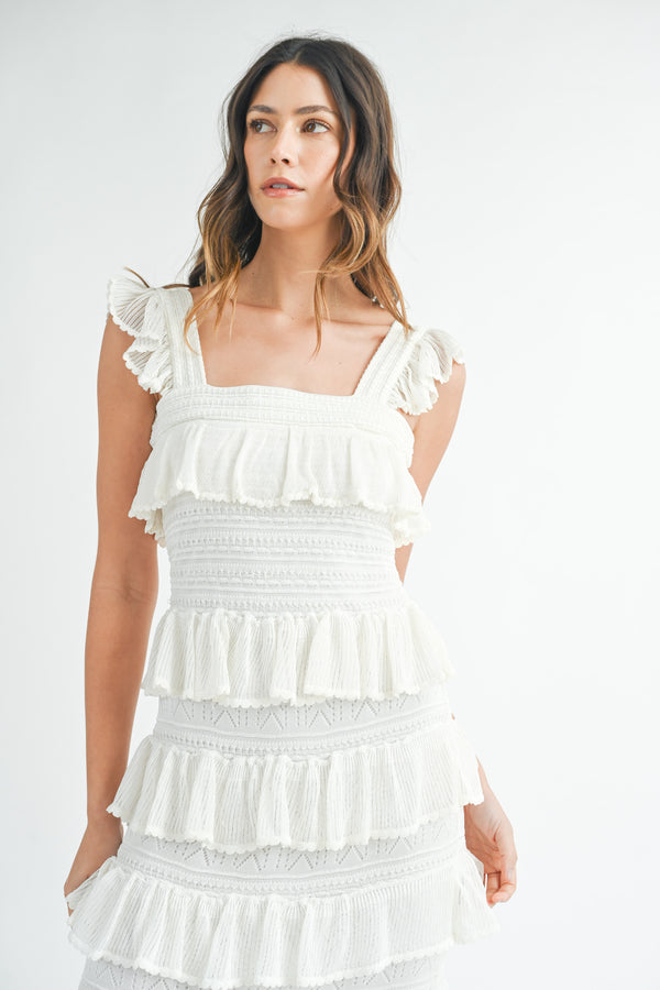 FATIMA KNIT MIDI DRESS