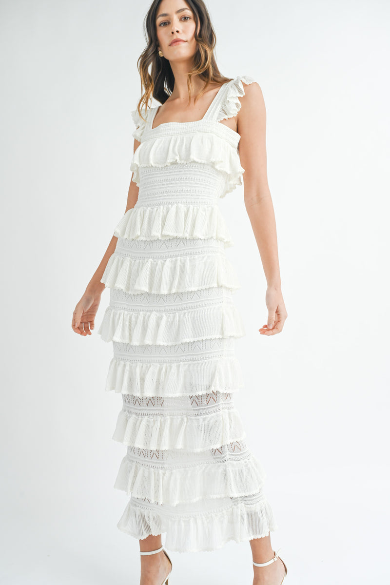 FATIMA KNIT MIDI DRESS