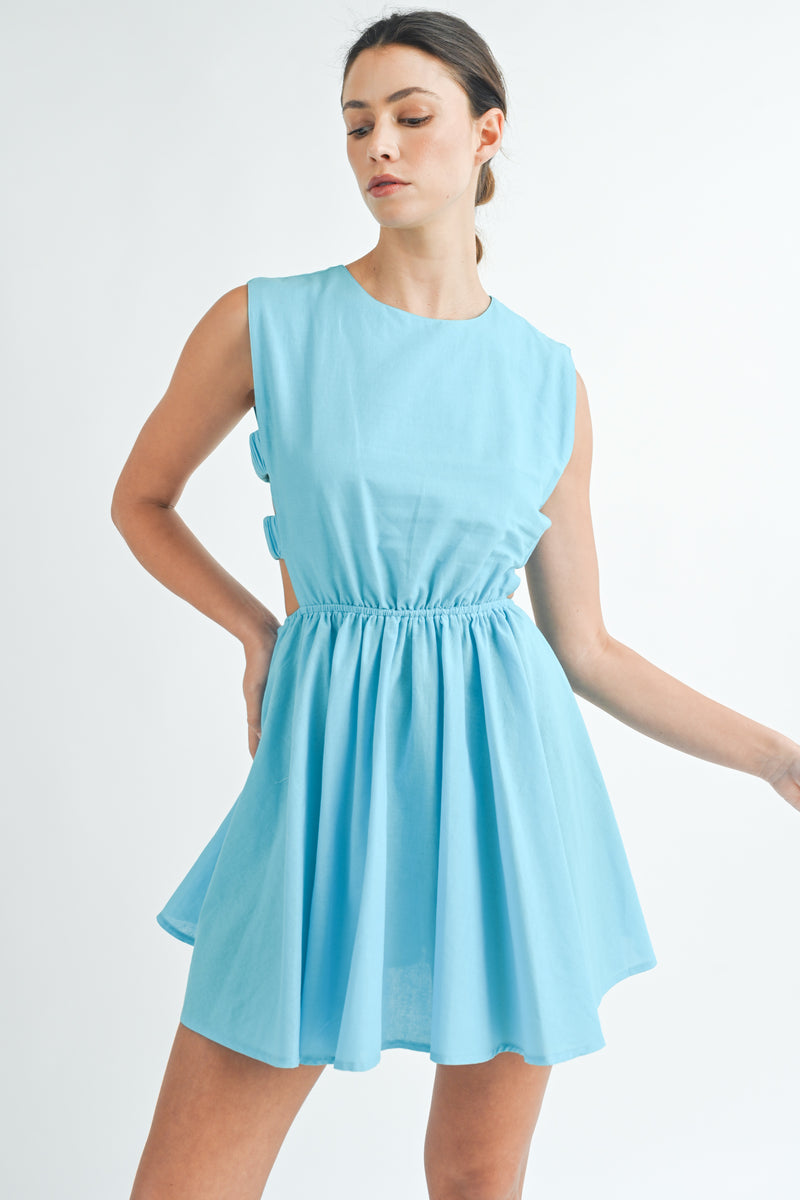 side cut out mini dress LEIGHTON SIDE CUT OUT MINI DRESS – Mable Clothing