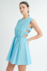 LEIGHTON SIDE CUT OUT MINI DRESS