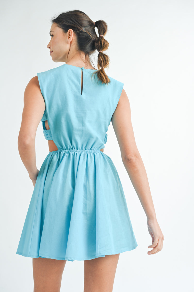 LEIGHTON SIDE CUT OUT MINI DRESS