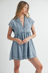 CELESTE DENIM MINI DRESS