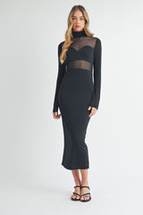 RHOSWEN SHEER MESH BODICE SKIRT