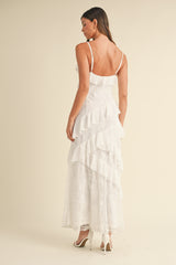 KELLEN TIERED RUFFLED MAXI DRESS