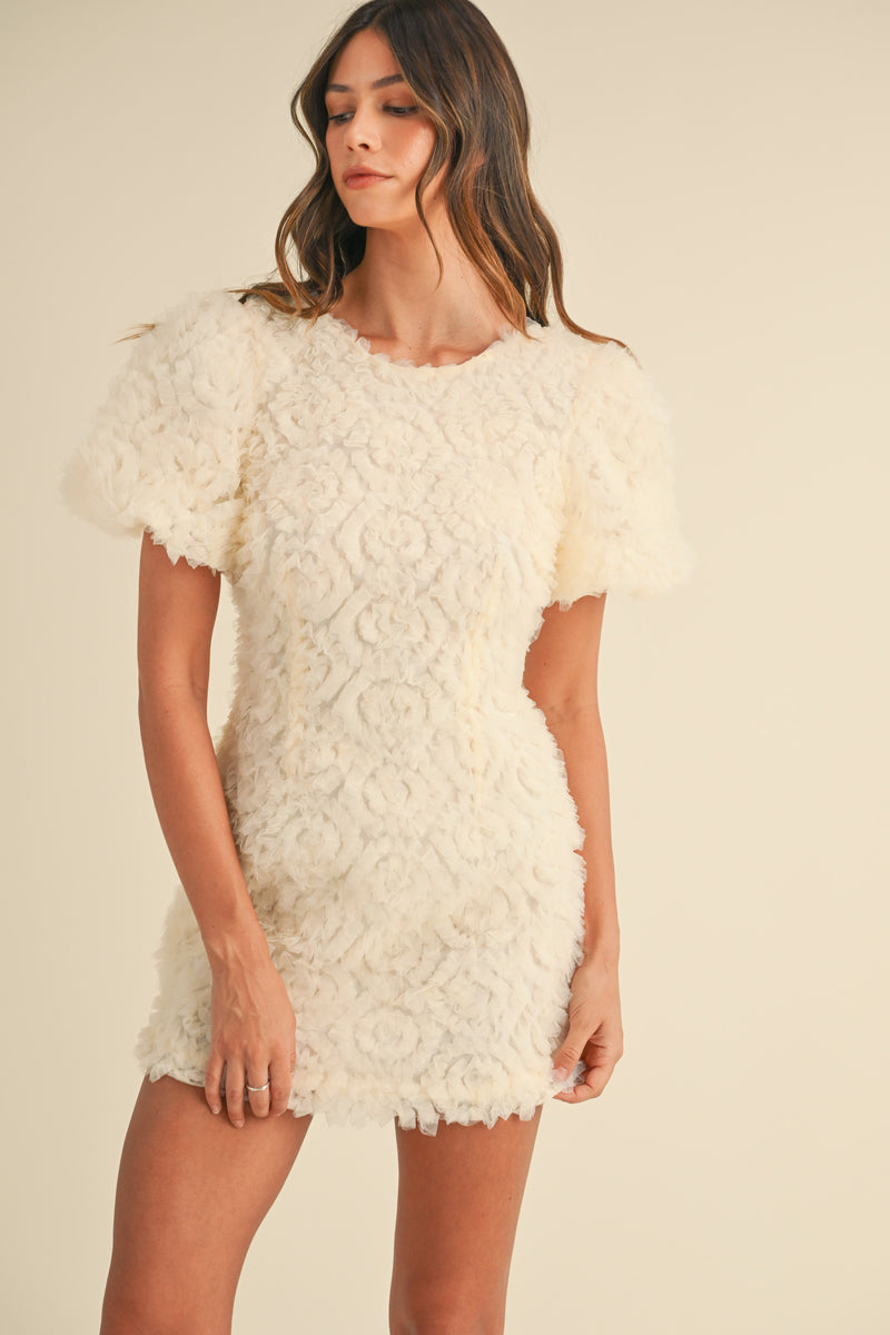 reverie mini dress nuaje nuaje Women's Reverie Twist Front Ruched Cotton Mini Dress - White