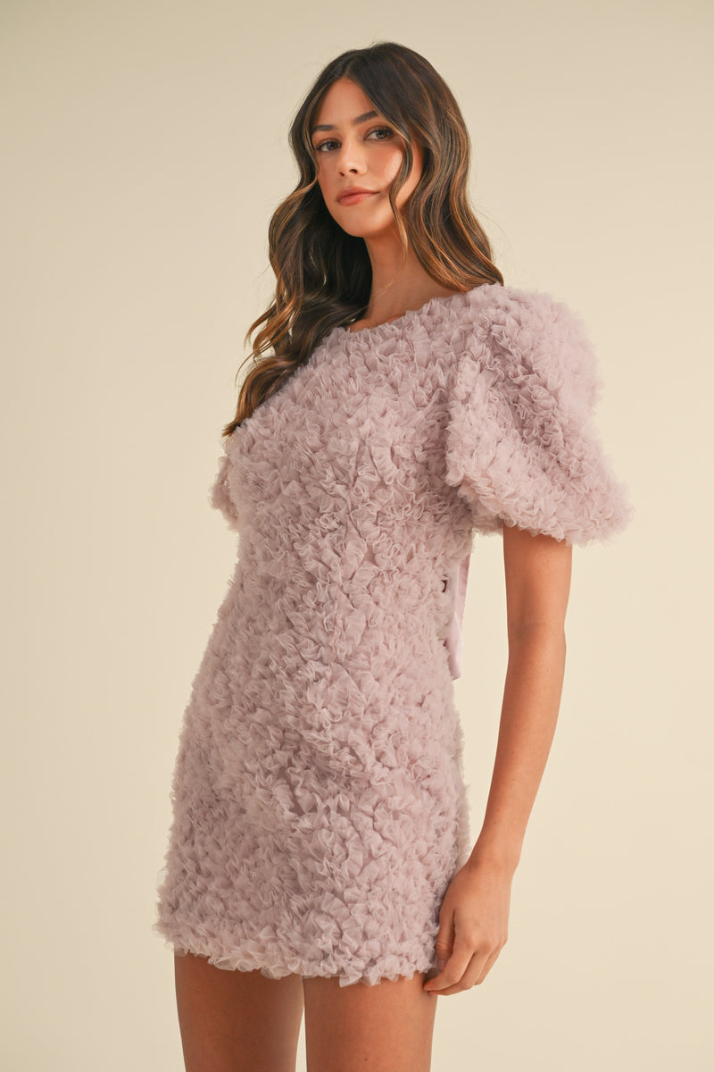 REVERIE TEXTURED FLORAL MINI DRESS Mable Clothing REVERIE TEXTURED FLORAL MINI DRESS Mable Clothing