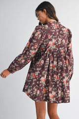 ALYSHA FLORAL BANDED CUFF DRESS