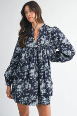 ALYSHA FLORAL BANDED CUFF DRESS