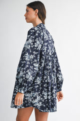ALYSHA FLORAL BANDED CUFF DRESS