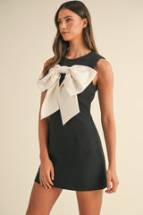 IDALIA SLEEVELESS MASSIVE RIBBON MINI DRESS