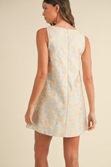 KEELIN FLORAL A-LINE MINI DRESS