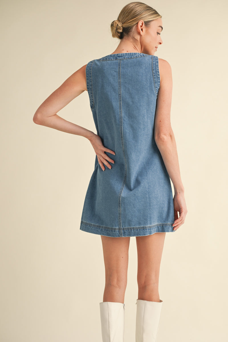SORAYA DENIM MINI DRESS