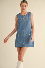 SORAYA DENIM MINI DRESS
