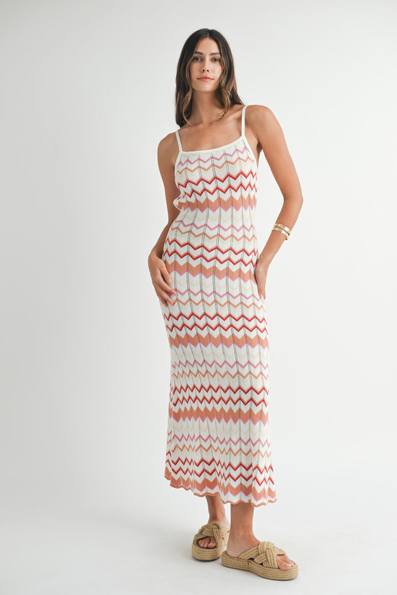 BEXLIE LIGHTWEIGHT POINTELLE KNIT DRESS Mable Clothing BEXLIE LIGHTWEIGHT POINTELLE KNIT DRESS Mable Clothing