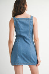 MICHAELA DENIM MINI DRESS