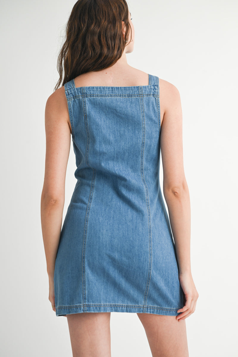 MICHAELA DENIM MINI DRESS