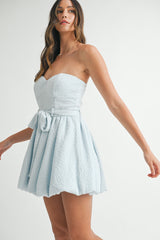 HOLLISTER KNIT BUBBLE HEM MINI DRESS