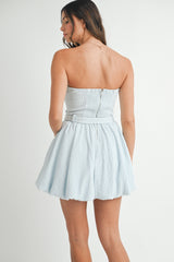 HOLLISTER KNIT BUBBLE HEM MINI DRESS