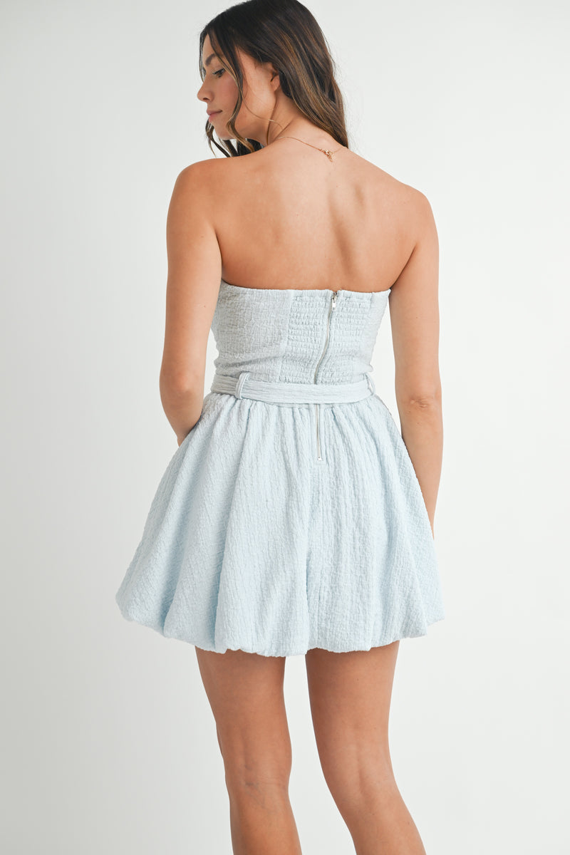 HOLLISTER KNIT BUBBLE HEM MINI DRESS