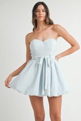 HOLLISTER KNIT BUBBLE HEM MINI DRESS