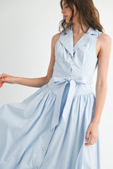 REGINA JACKET COLLAR MIDI DRESS