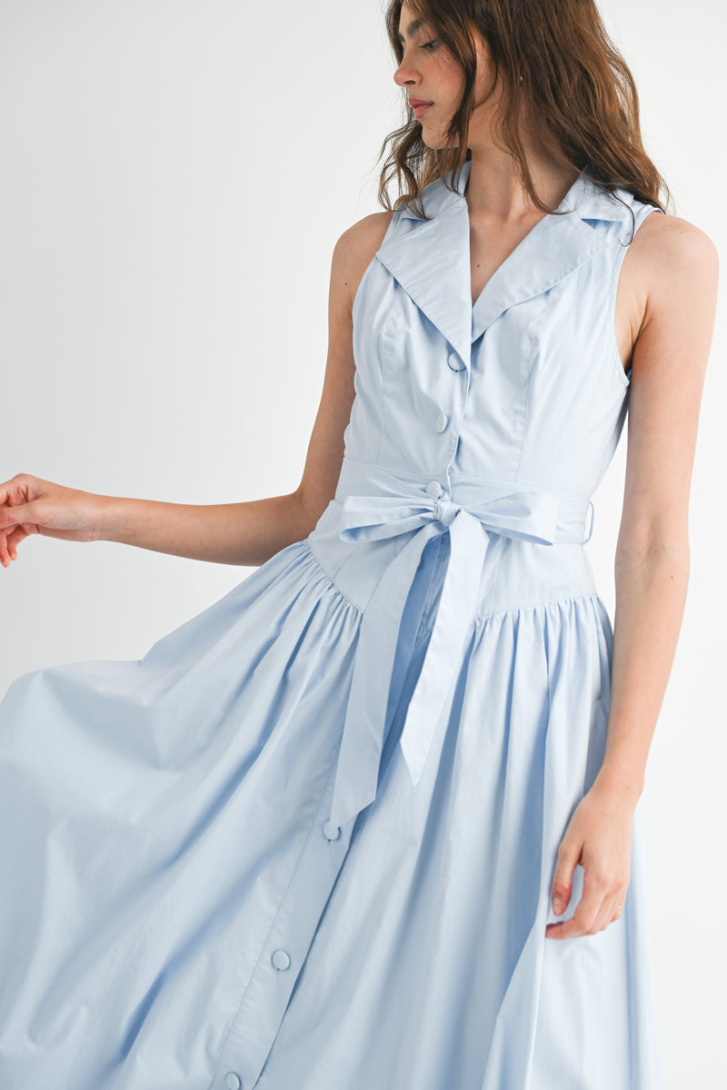 REGINA JACKET COLLAR MIDI DRESS