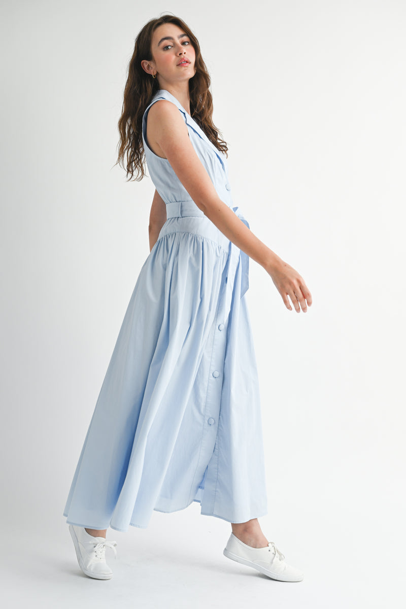 REGINA JACKET COLLAR MIDI DRESS