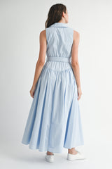 REGINA JACKET COLLAR MIDI DRESS