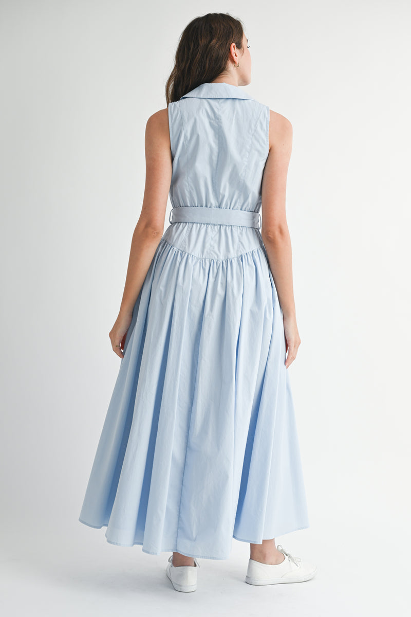 REGINA JACKET COLLAR MIDI DRESS