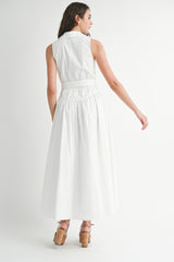 REGINA JACKET COLLAR MIDI DRESS