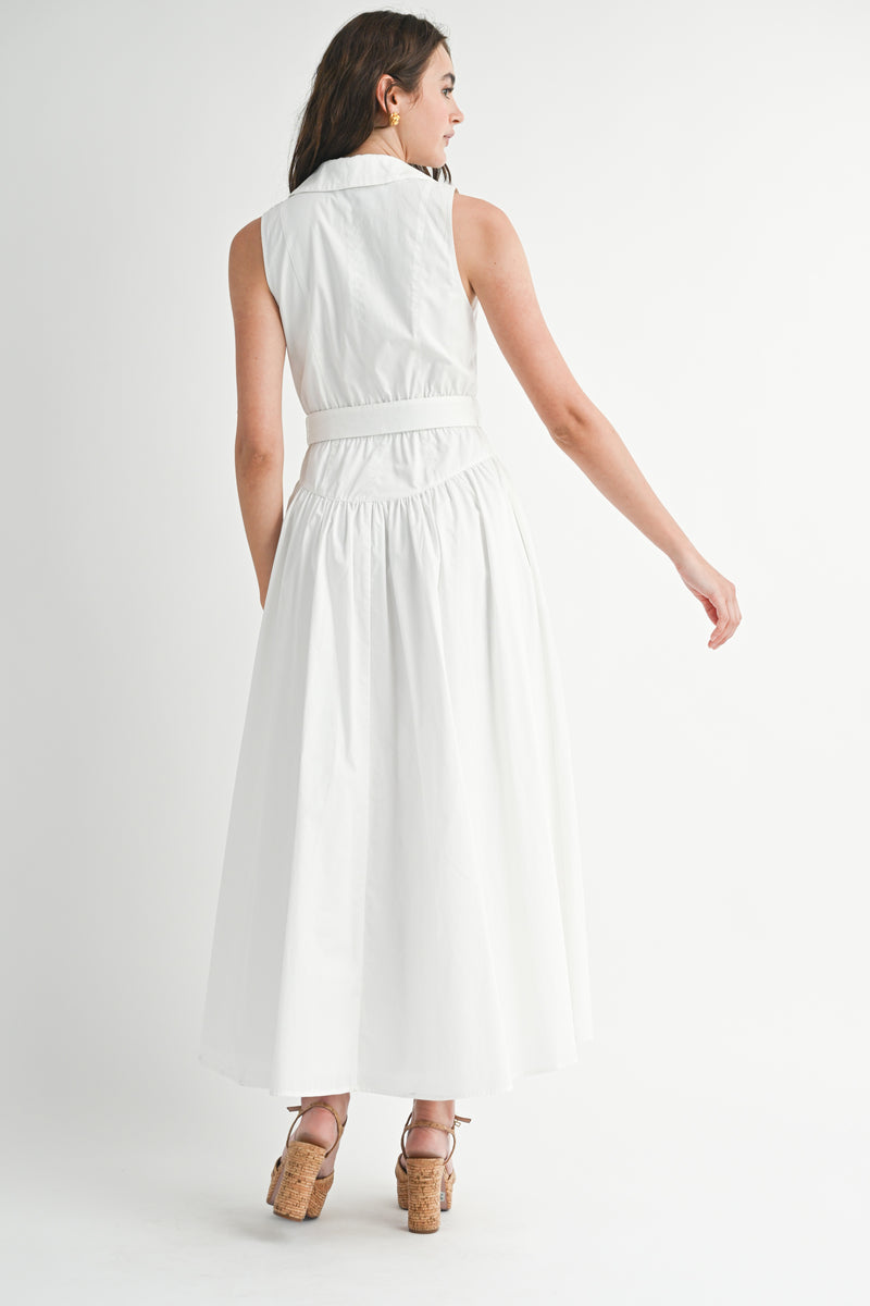 REGINA JACKET COLLAR MIDI DRESS