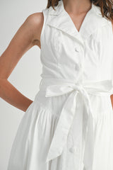 REGINA JACKET COLLAR MIDI DRESS