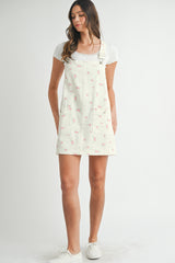 CLARABEL DITZY FLORAL OVERALL MINI DRESS