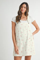 CLARABEL DITZY FLORAL OVERALL MINI DRESS