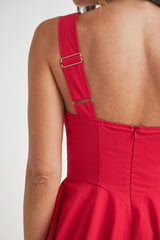 PALYN POPLIN BUBBLE MINI DRESS