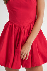 PALYN POPLIN BUBBLE MINI DRESS
