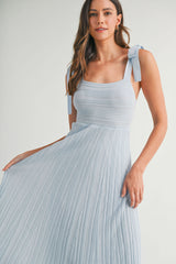 DALEYZA SHOULDER TIE SWEATER DRESS