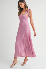 OAKLYNN SHOULDER TIE SWEATER DRESS