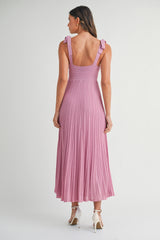OAKLYNN SHOULDER TIE SWEATER DRESS