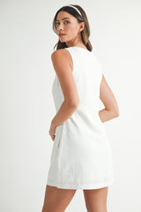 ELSIE SQUARE NECK MINI DRESS