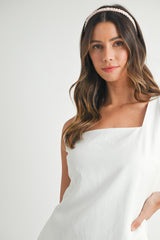 ELSIE SQUARE NECK MINI DRESS